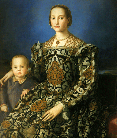 Eleonora of Toledo with her son Giovanni by Agnolo Bronzino