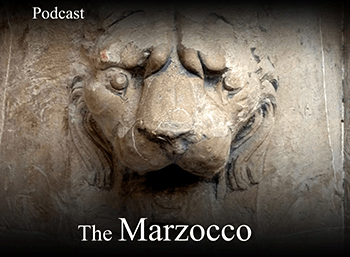 Podcast about the ancient symbol of the city of Florence, the lion known as the Marzocco